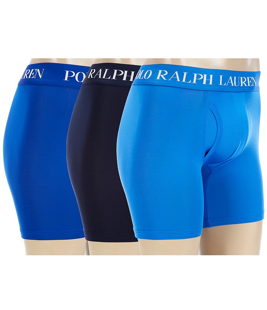 Polo Ralph Lauren 4D Flex Performance Mesh Boxer Briefs 3-Pack