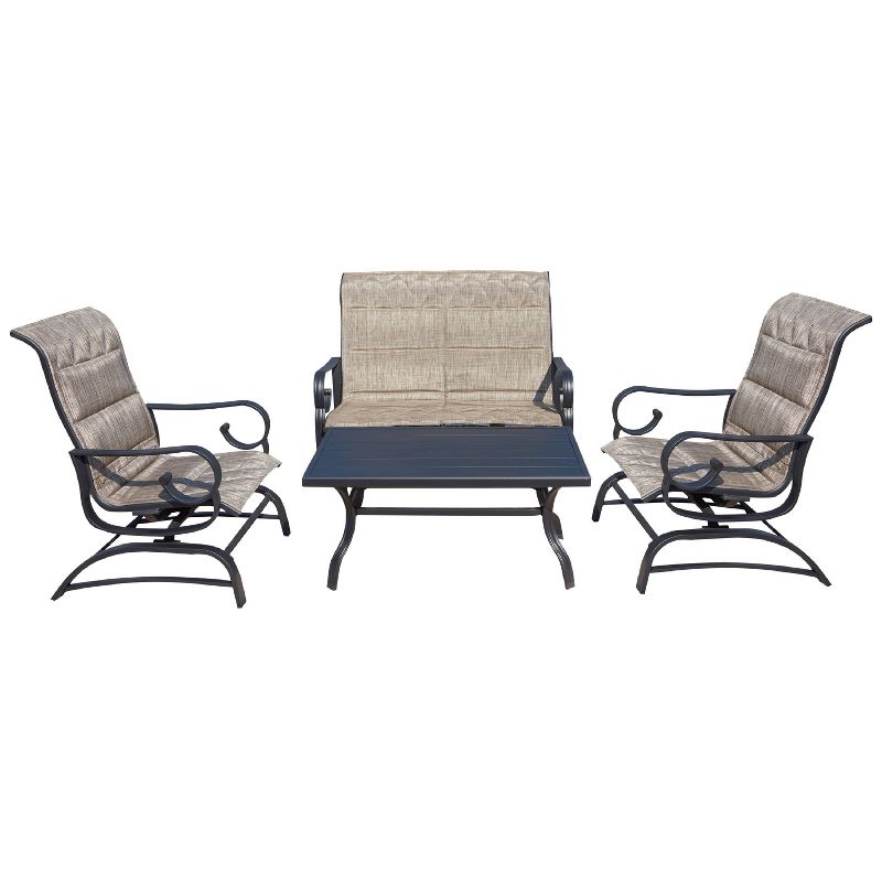 4pc Love seat Glider Patio Seating Set - Patio Festival