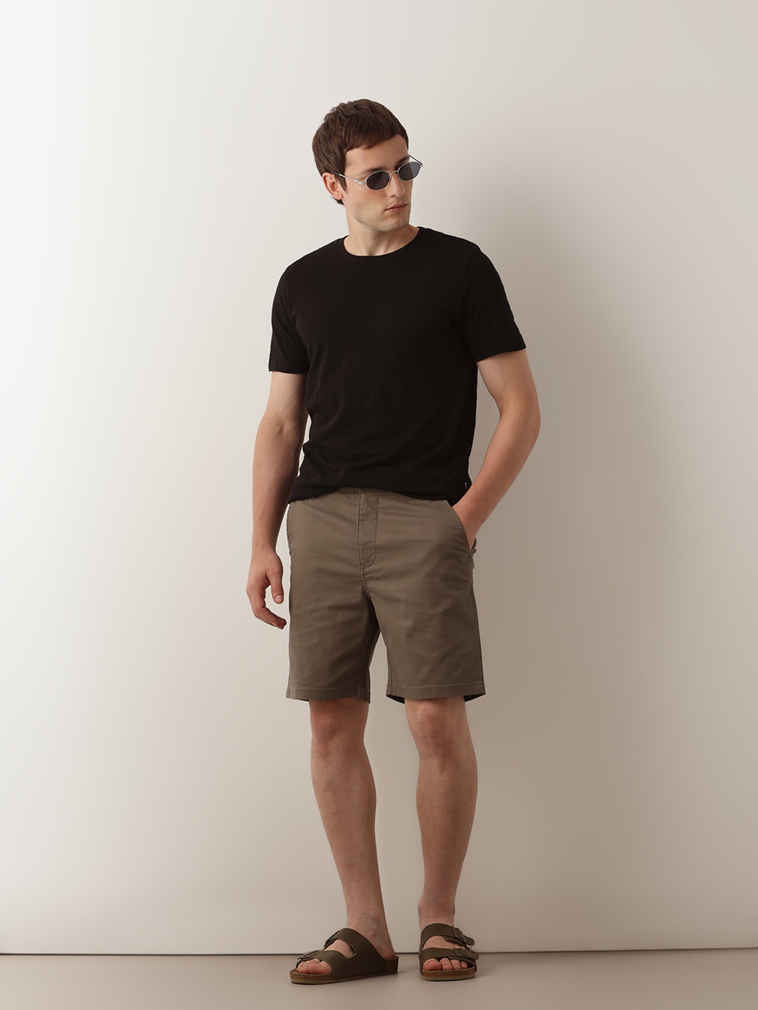 SELECTED HOMME Dark Olive Regular Fit Chino Shorts