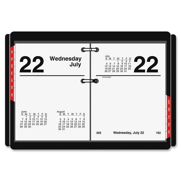 AT-A-GLANCE E919-50 Compact Desk Calendar Refill, 3 X 3 3/4, White, 2017