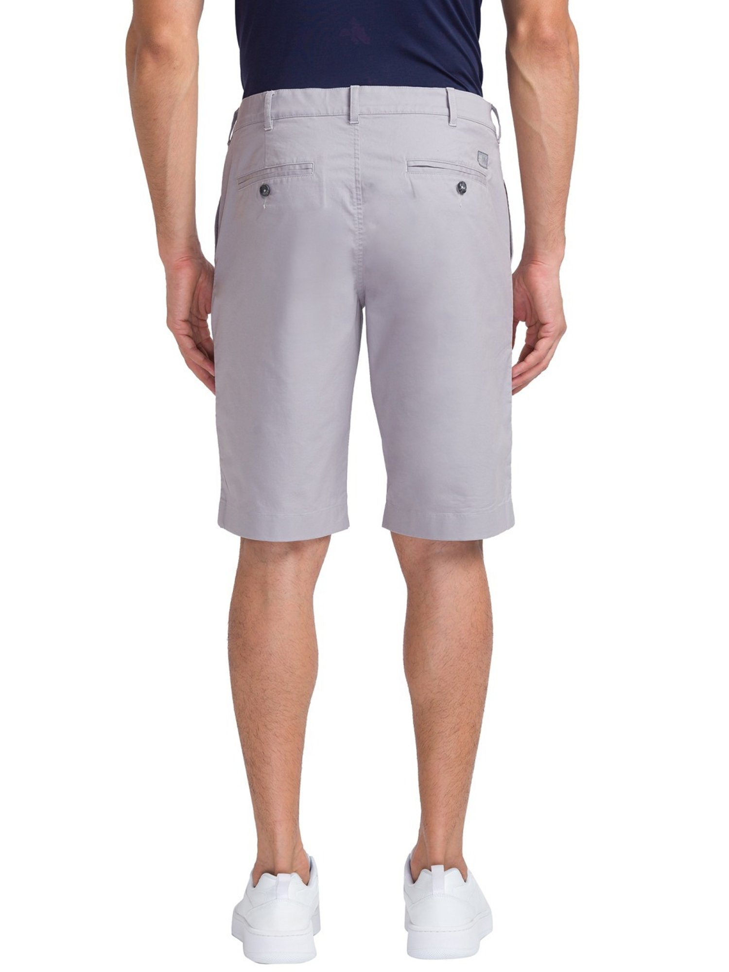 ColorPlus Grey Contemporary Fit Shorts