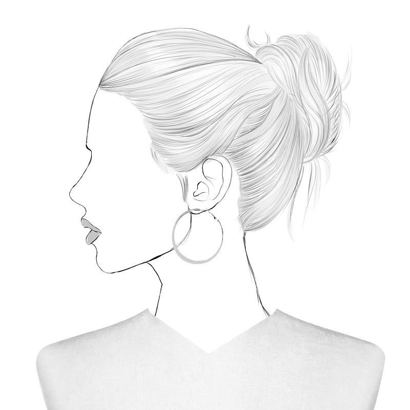 Worn Multi Plated Hammered Rectangle Statement Earrings - A New Day™ Gold