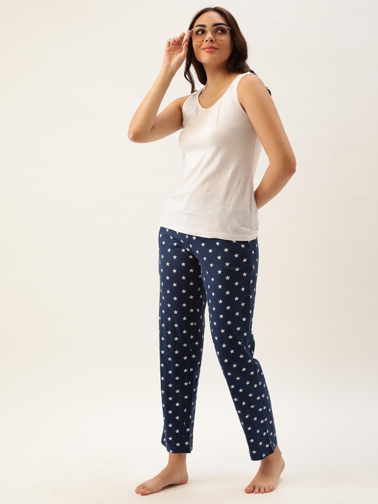 Clt.s Navy Printed Pajamas