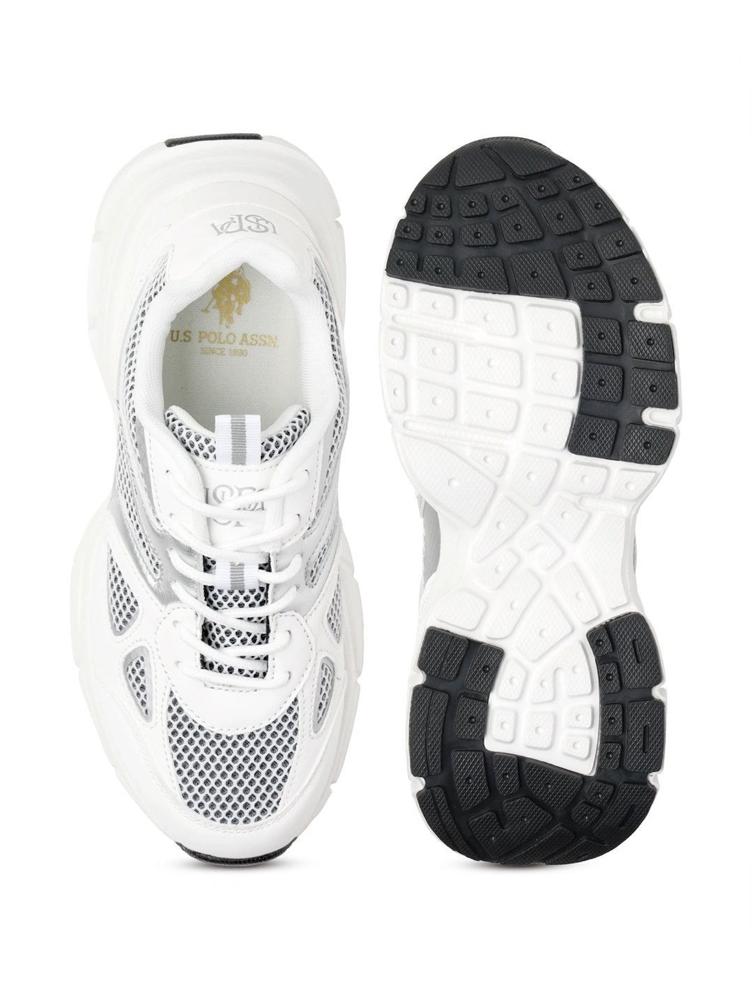 U.S. Polo Assn. Women's White Sneakers