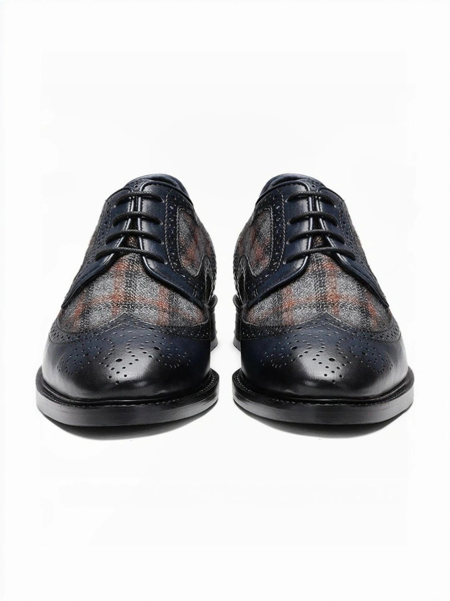 Saint G Men's Faustin Navy Brogue Shoes