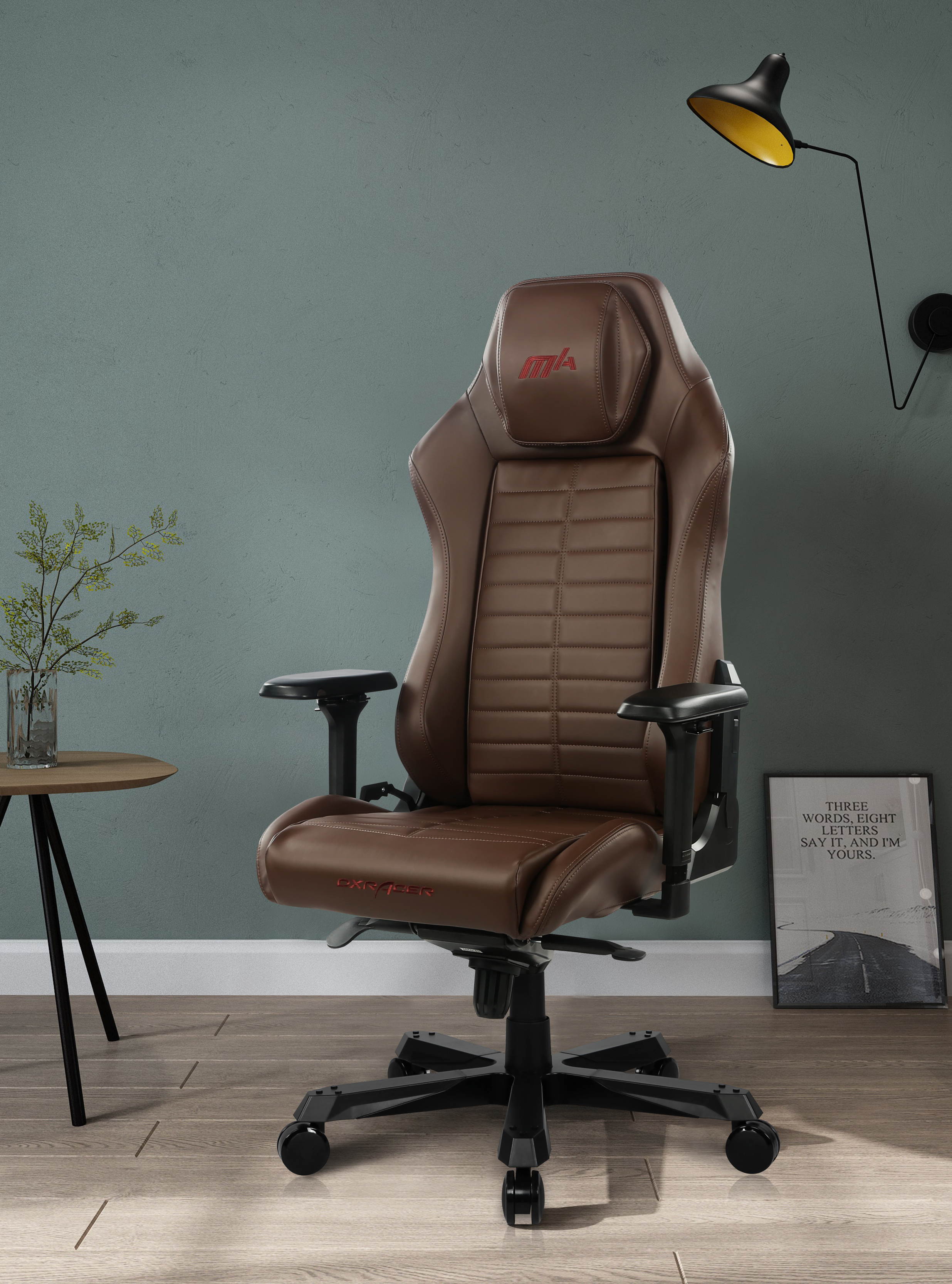 DXRacer Master Modular Gaming Chair Ergonomic Office Computer Video Game Chair with 4D Armrest & Replaceable Seat Cushion, DM1200, Brown