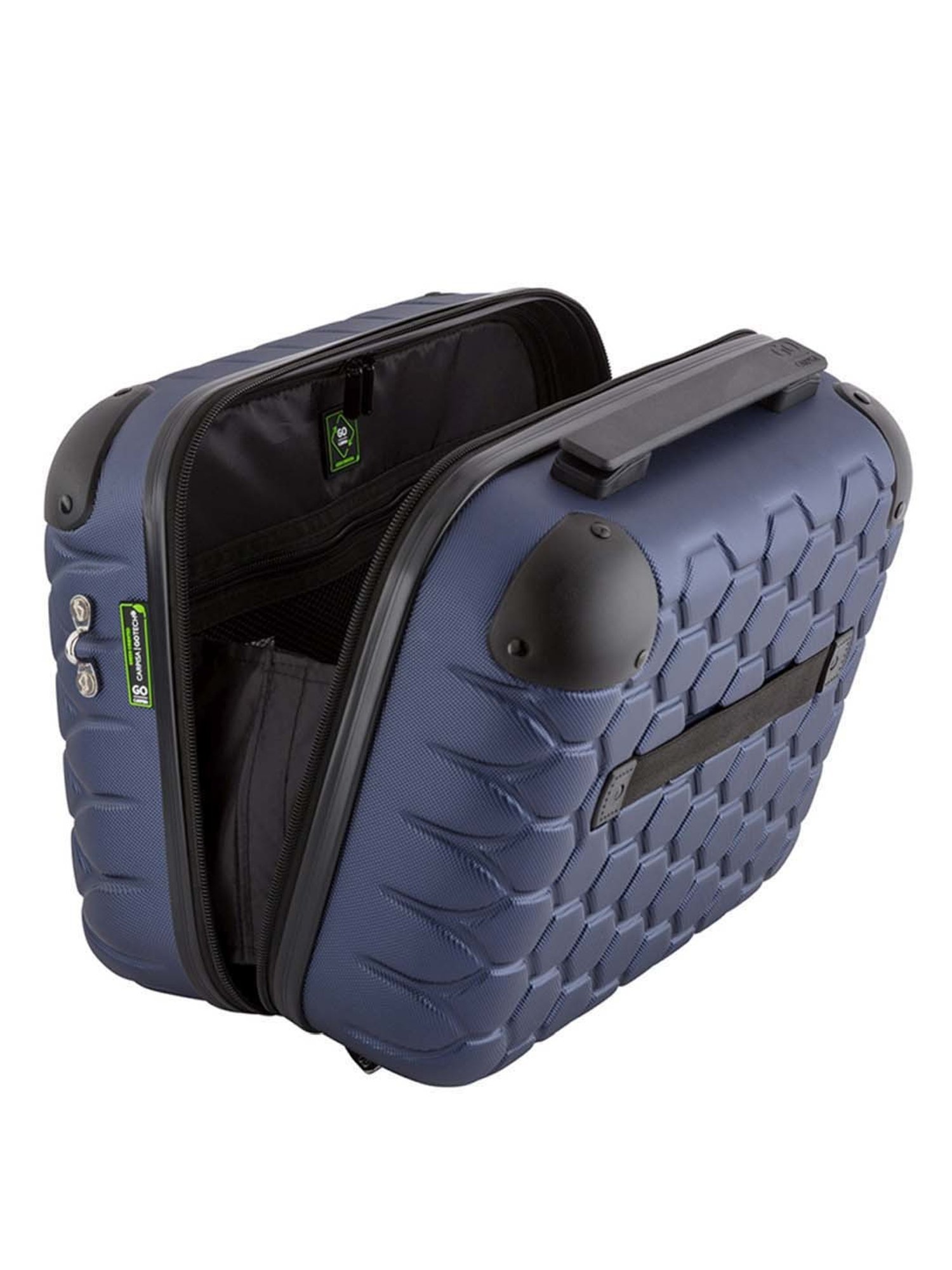 Carpisa Navy Gotech Green Beauty Mini Vanity Bag