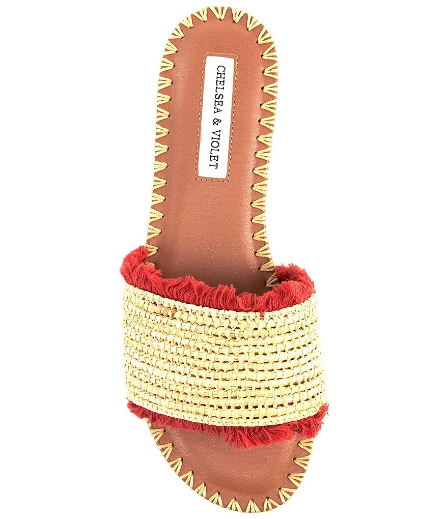 Chelsea & Violet Rafa Fringe Flat Sandals