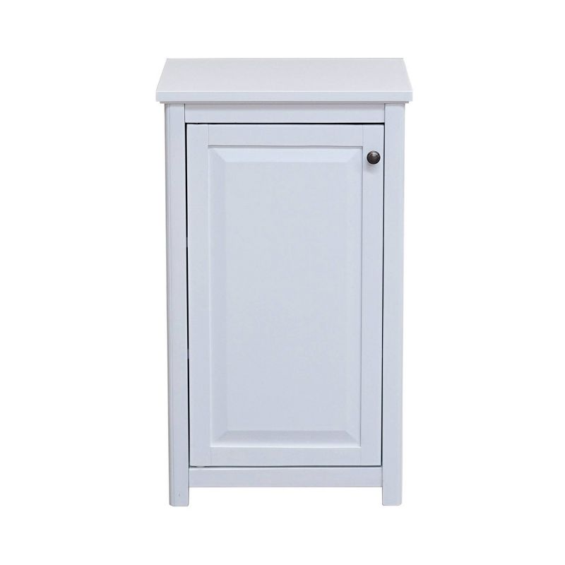 Dorset Bathroom Storage Tower with Open Upper Shelves and Lower Cabinet - Alaterre Furniture