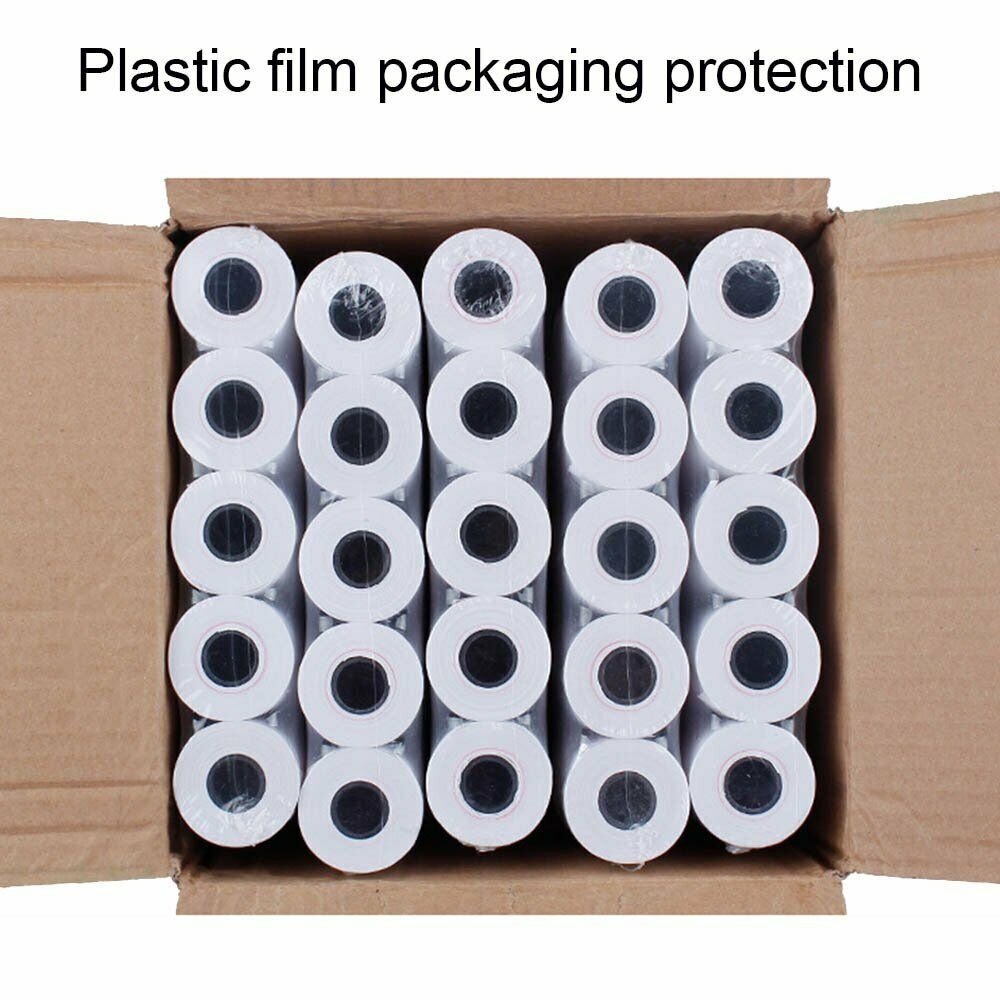 2 1/4" x 85' Thermal Credit Card Paper Mobile POS Cash Register Receipt Paper