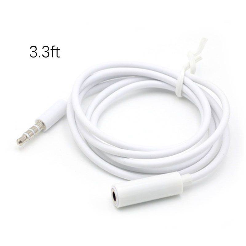 3.3ft 1m 3.5mm Male To Female Stereo Audio Aux Headphones earphone speaker Extension Cable car audio Extended cable