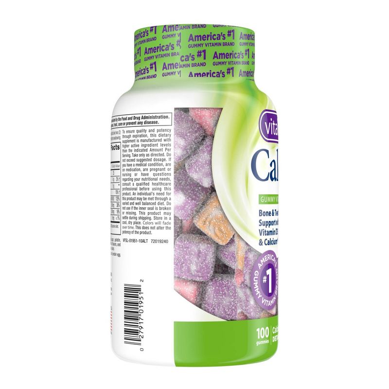 VitaFusion Calcium Dietary Supplement Adult Gummies - Fruit & Cream - 100ct