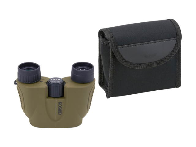 Carson Hornet Compact 8x22mm Binocular Fully Multi-oated Lenses, Olive,