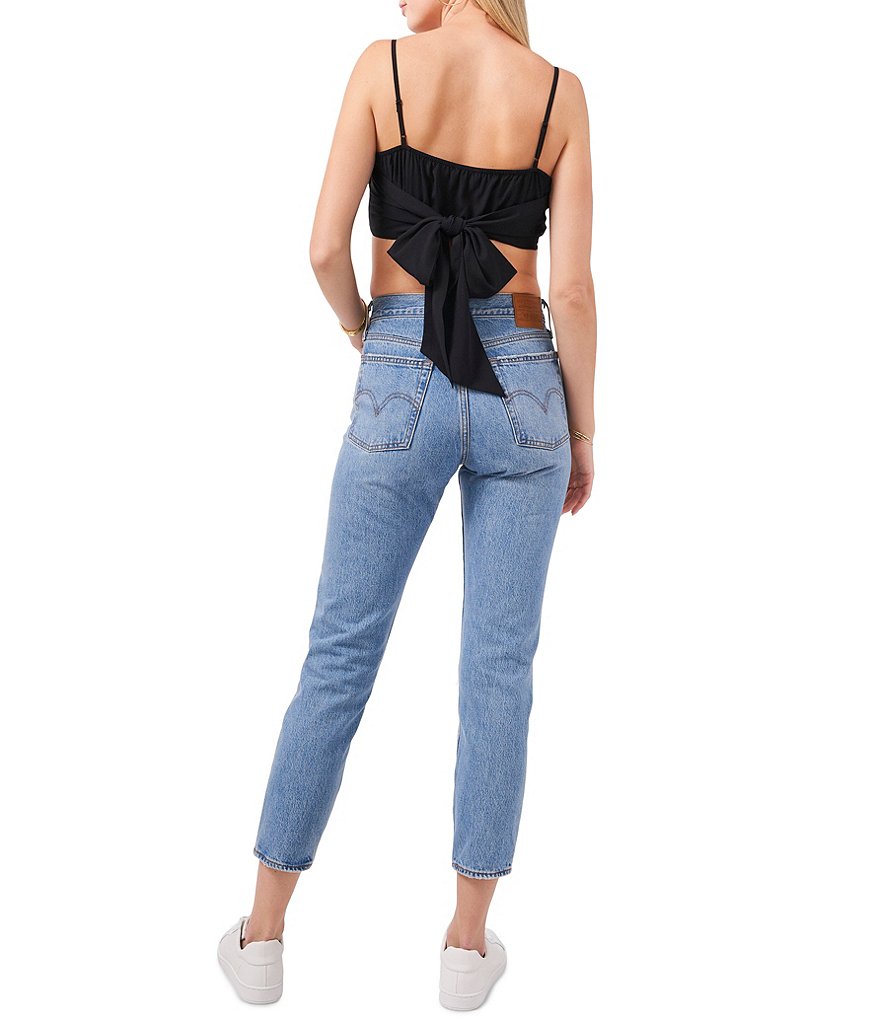 1. STATE Square Neck Sleeveless Bandana Top