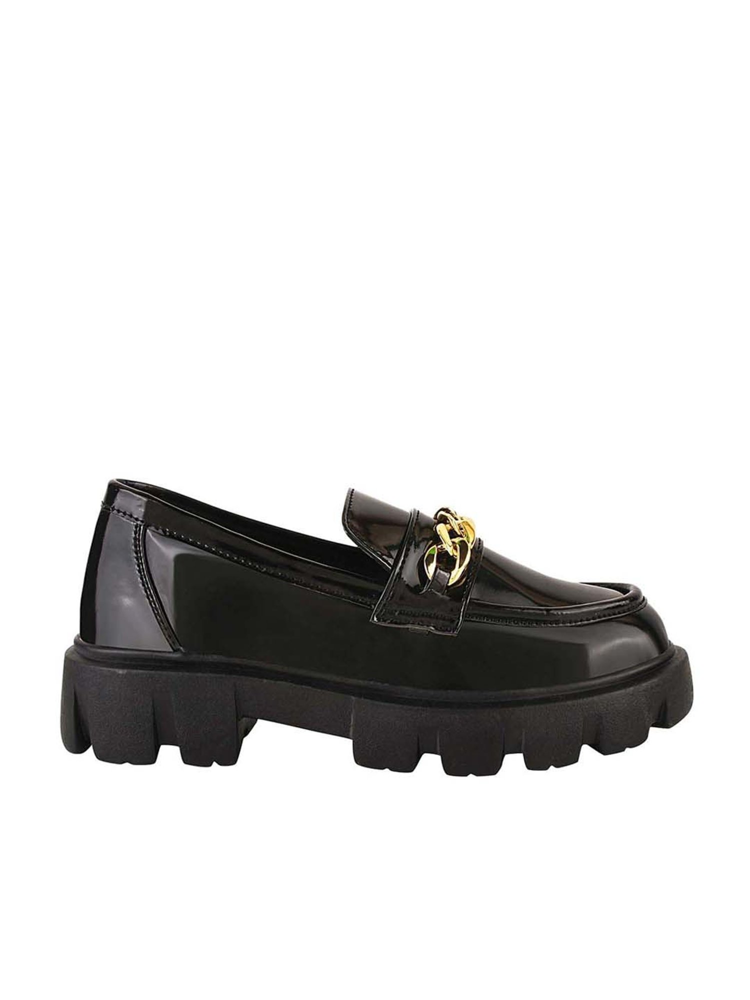 Shoetopia Kids Black Casual Loafers