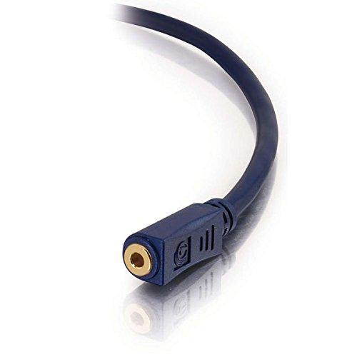C2G 40625 Velocity 3.5mm M/F Mono Audio Extension Cable, Blue (3 Feet, 0.91 Meters)