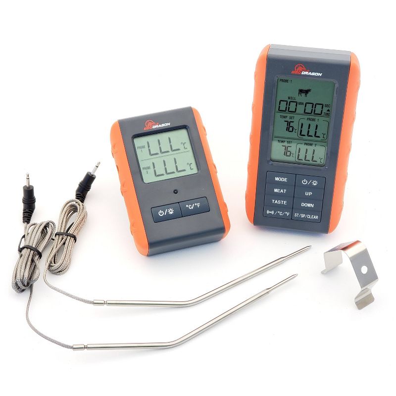 BBQ Dragon 2 Probe Wireless Meat Thermometer
