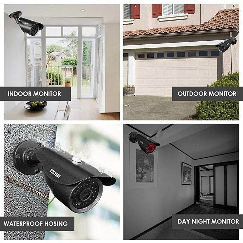 8CH 1080P Security Camera System with 2TB Hard Drive,8 Channel Full 1080P HD Video DVR Recorder with 8X 1080P HD Indoor Outdoor Weatherproof CCTV Cameras with 120ft Long Night Vision