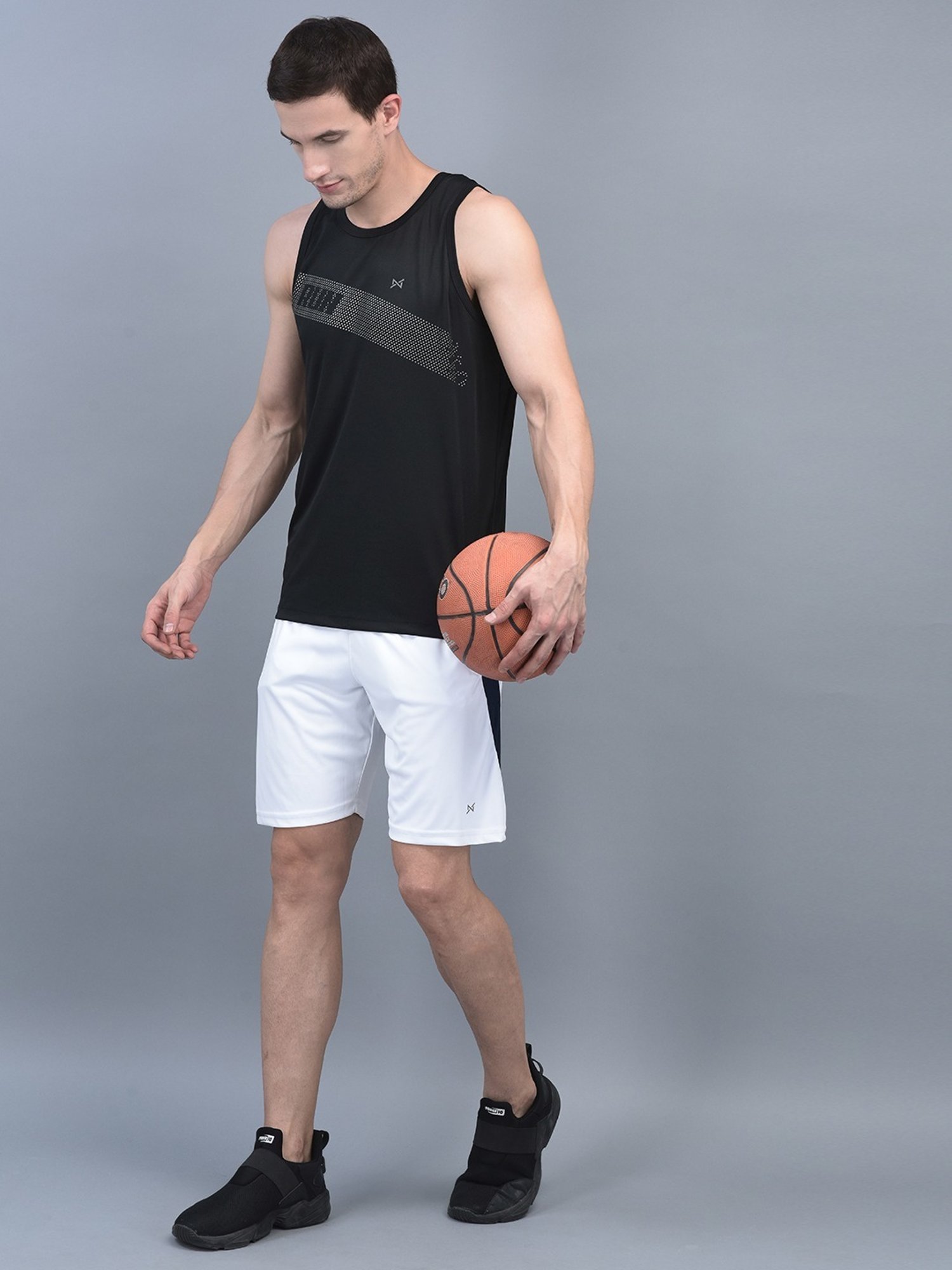 Force NXT Multicolored Regular Fit Printed Gym Vest - Pack Of 3