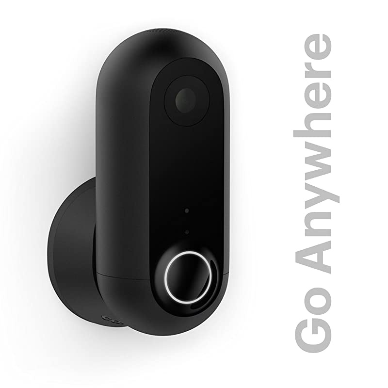 Flex Outdoor Indoor Home Security Camera with Premium Service (1 YR FREE Incl.) | Weatherproof, Wire-free or Plugged in, 2-Way Talk, 30-Day Video History, Alexa, Google, Baby Monitor, WiFi