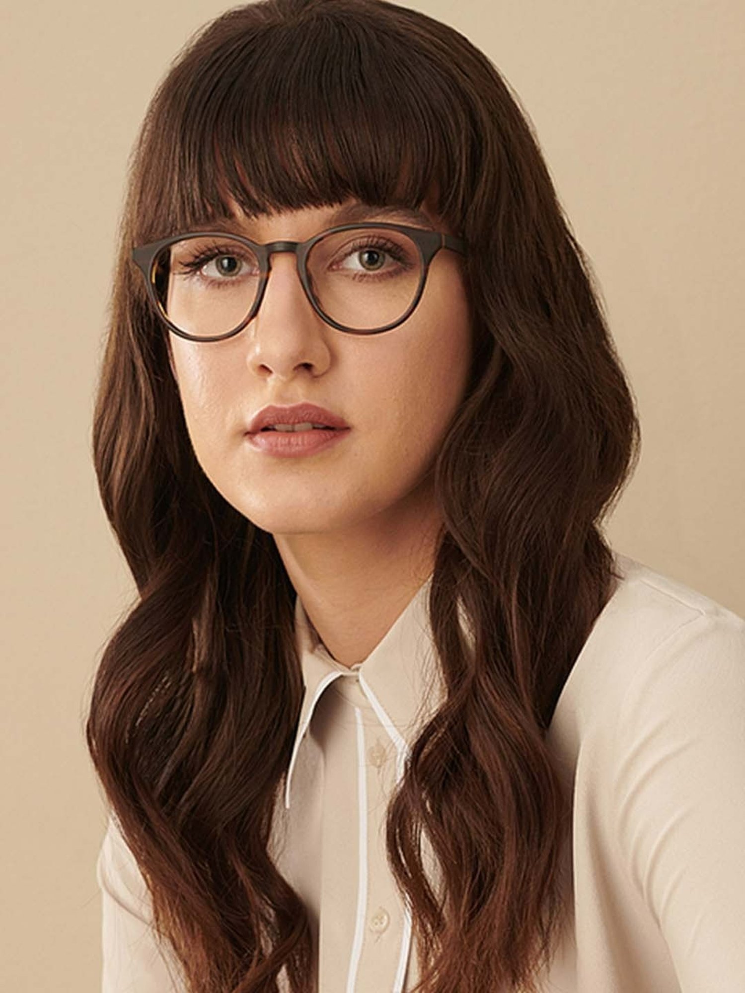 John Jacobs JJ E13344 Brown Full Rim Round Frame