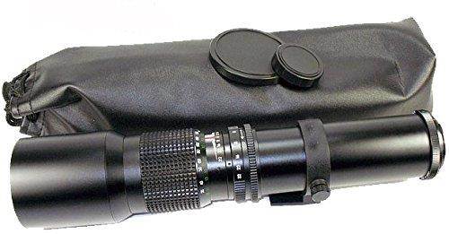 Super-powered 500mm/1000mm f/8.0 Manual Telephoto Lens (Black) with 2X Professional Multiplier for Canon EOS Digital SLR cameras and Deluxe Accessory Bundle with Xpix Cleaning Kit