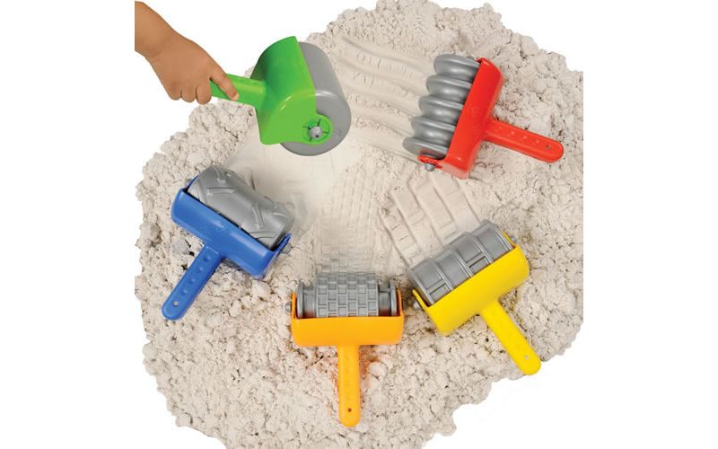 Kaplan Early Learning Jumbo Textured Hand Grip Sand Rollers and 5 Different Patterns