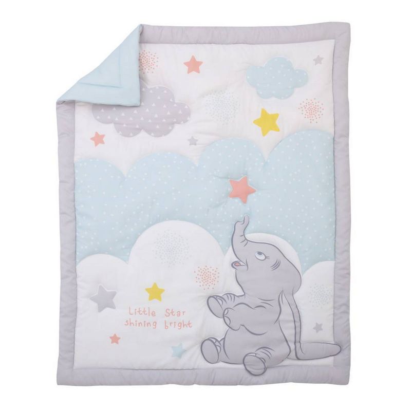 Disney Dumbo - Shine Bright Little Star Nursery Crib Bedding Set - 3pc