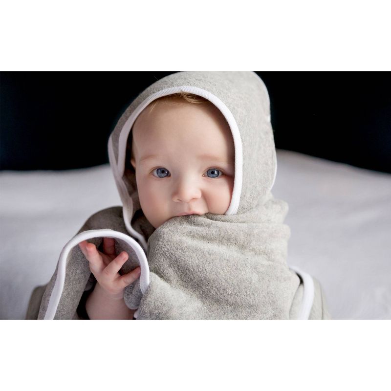 Burt's Bees Baby® Organic Cotton Hooded Towel - Heather Gray