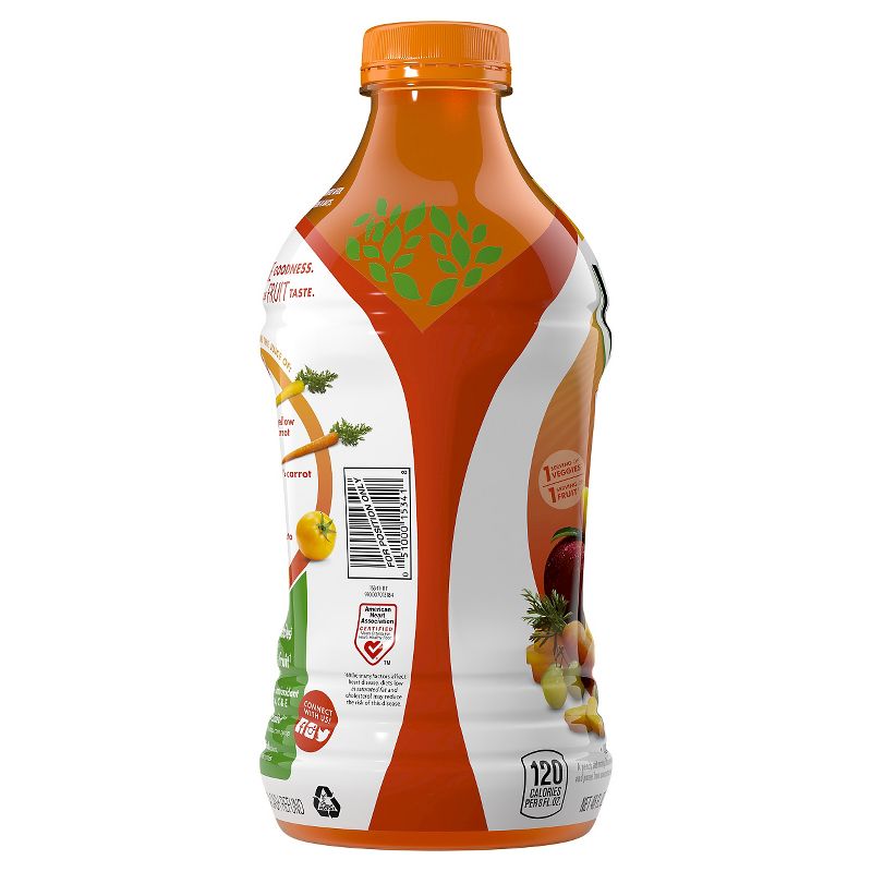 V8 V-Fusion Peach Mango Fruit & Vegetable Juice - 46 fl oz Bottle