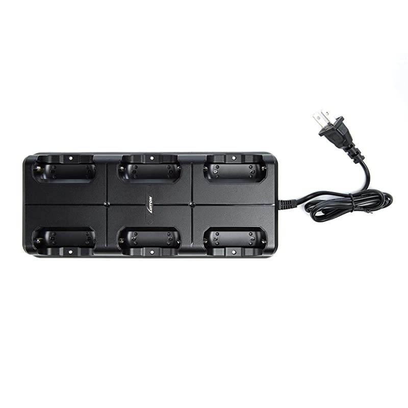 Mini Walkie Talkies Rechargeable UHF Channel with Micro USB Charging LT-316 Uhf(6 Pack) with Six Way Gang Charger