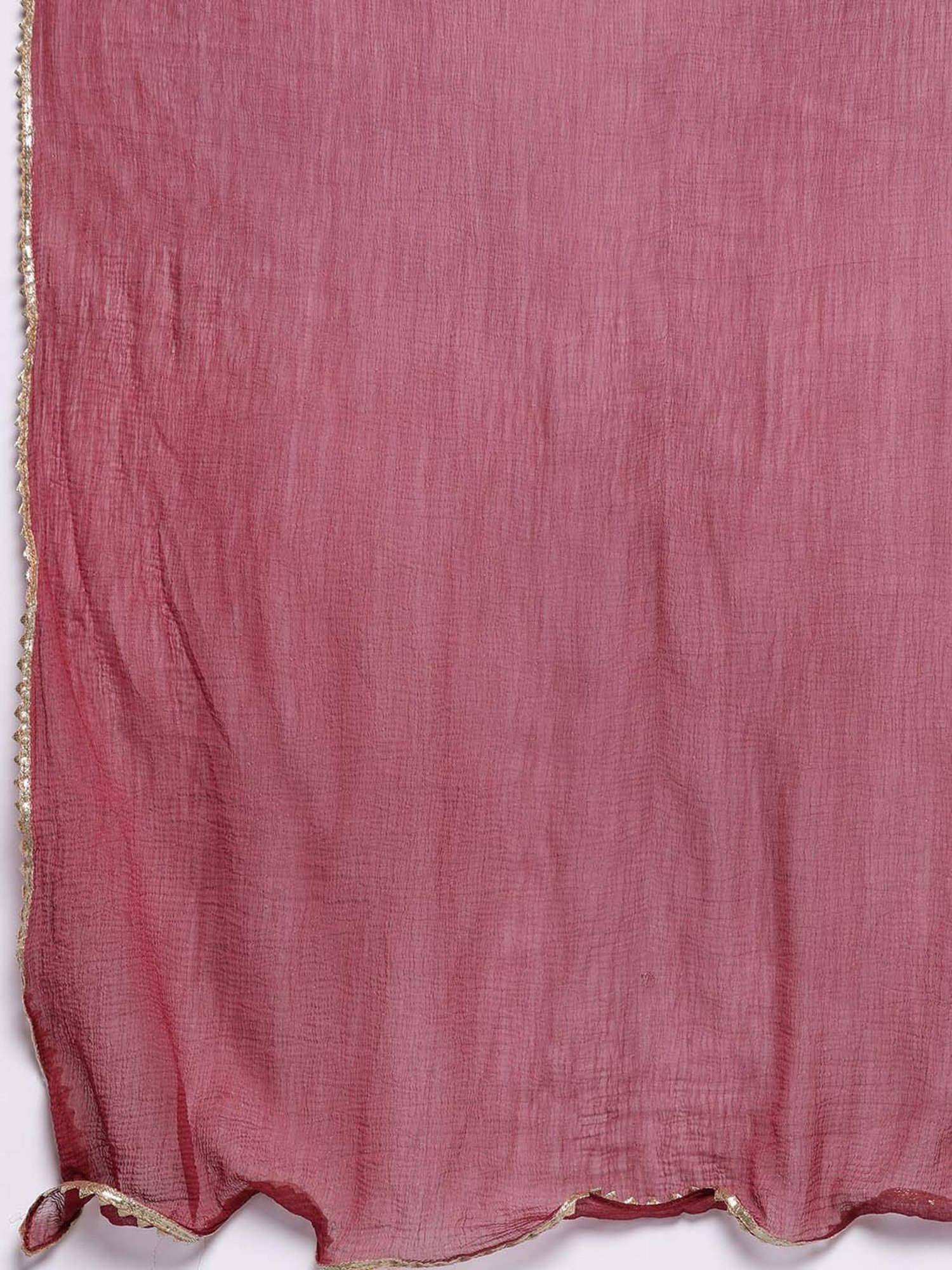 Varanga Maroon Embellished Kurta Palazzo Set With Dupatta