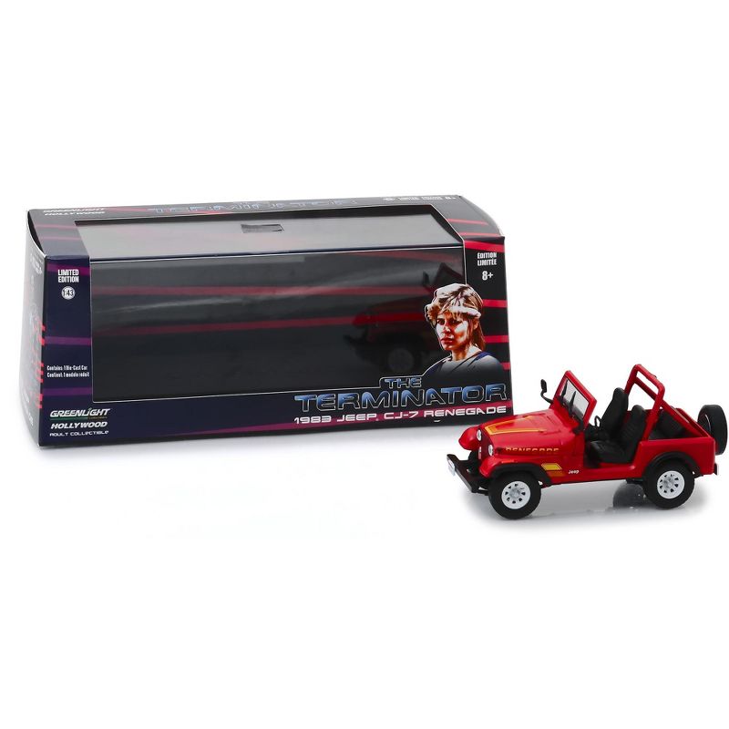 1983 Jeep CJ-7 Renegade Red (Sarah Connor's) "The Terminator" (1984) Movie 1/43 Diecast Model Car  by Greenlight