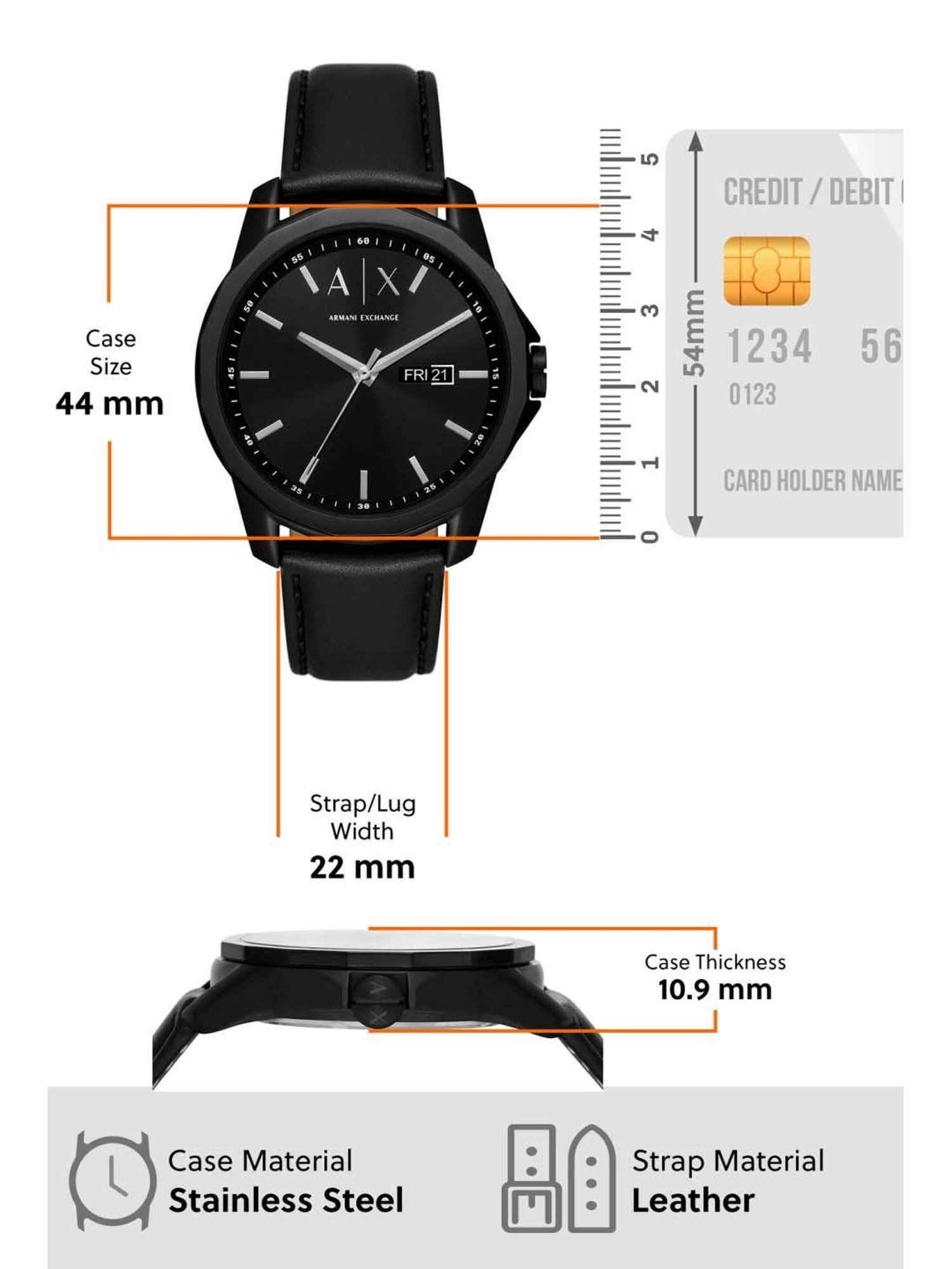 Armani Exchange AX7147SET Analog Watch with Bracelet for Men