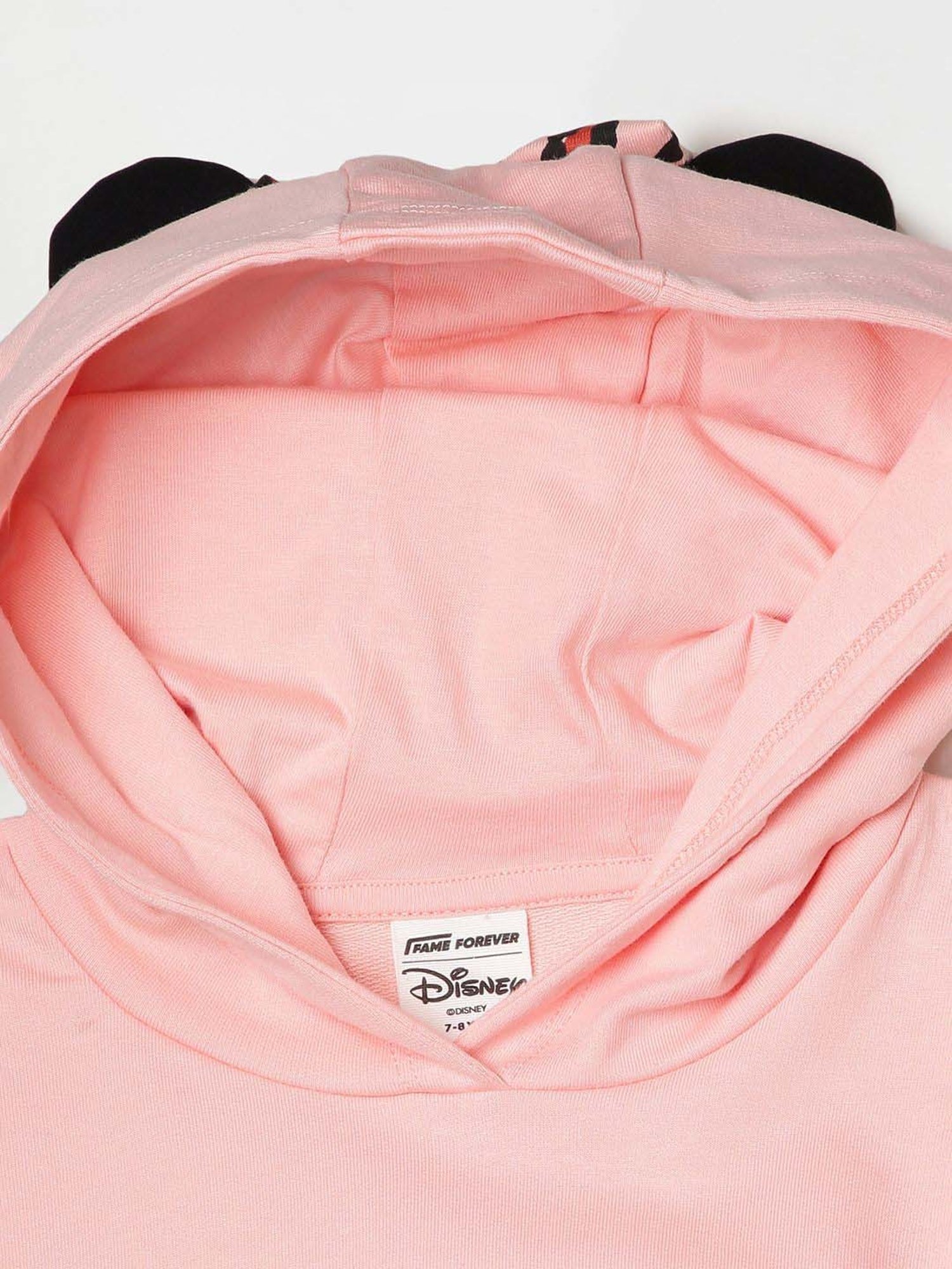 Fame Forever by Lifestyle Kids Peach Cotton Printed Full Sleeves Sweatshirt