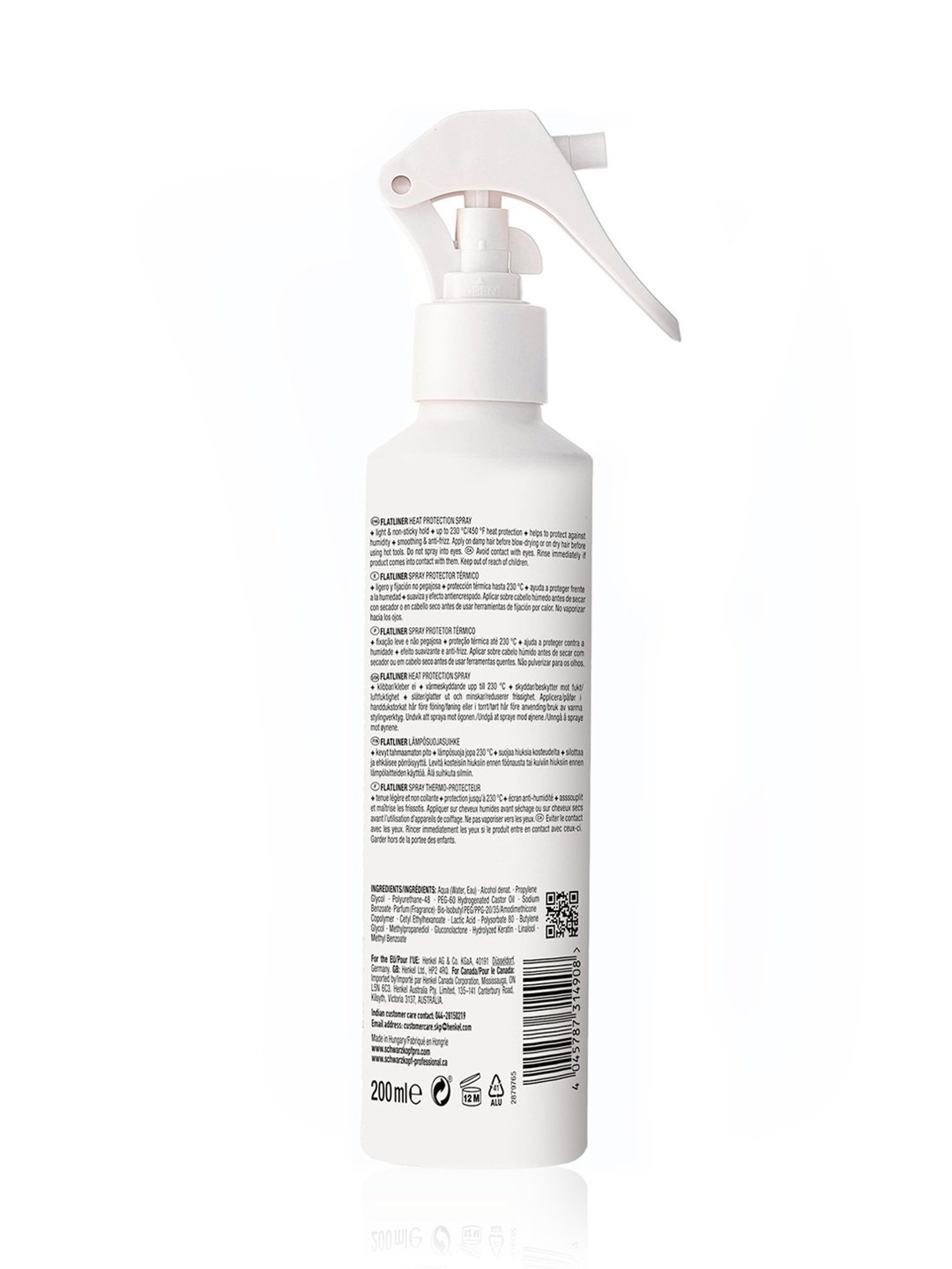 Schwarzkopf Professional Osis+ Smooth & Shine Flatliner + Heat Protection Spray - 200 ml