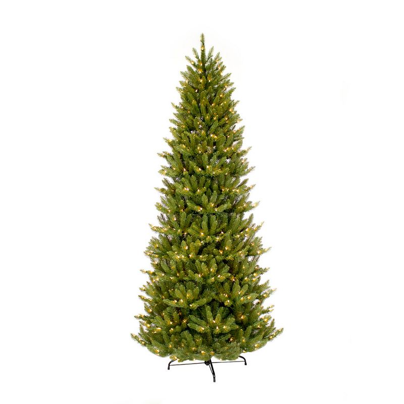 6.5ft Pre-lit Artificial Christmas Tree Forest Fir - Puleo