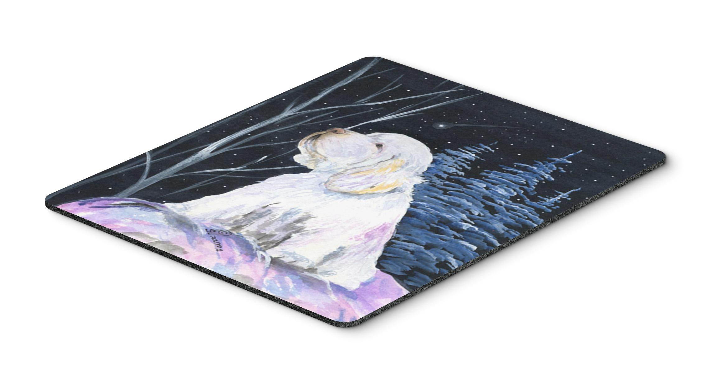 Clumber Spaniel Mouse Pad / Hot Pad / Trivet
