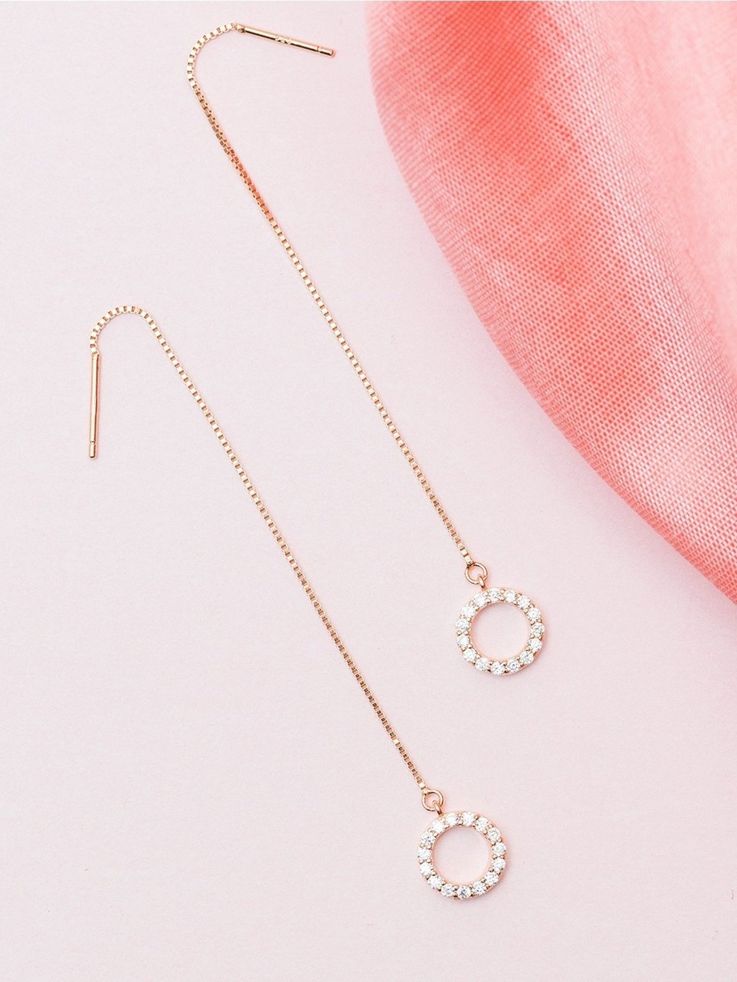 Zavya 925 Sterling Silver Sui-Dhaga Earrings For Women