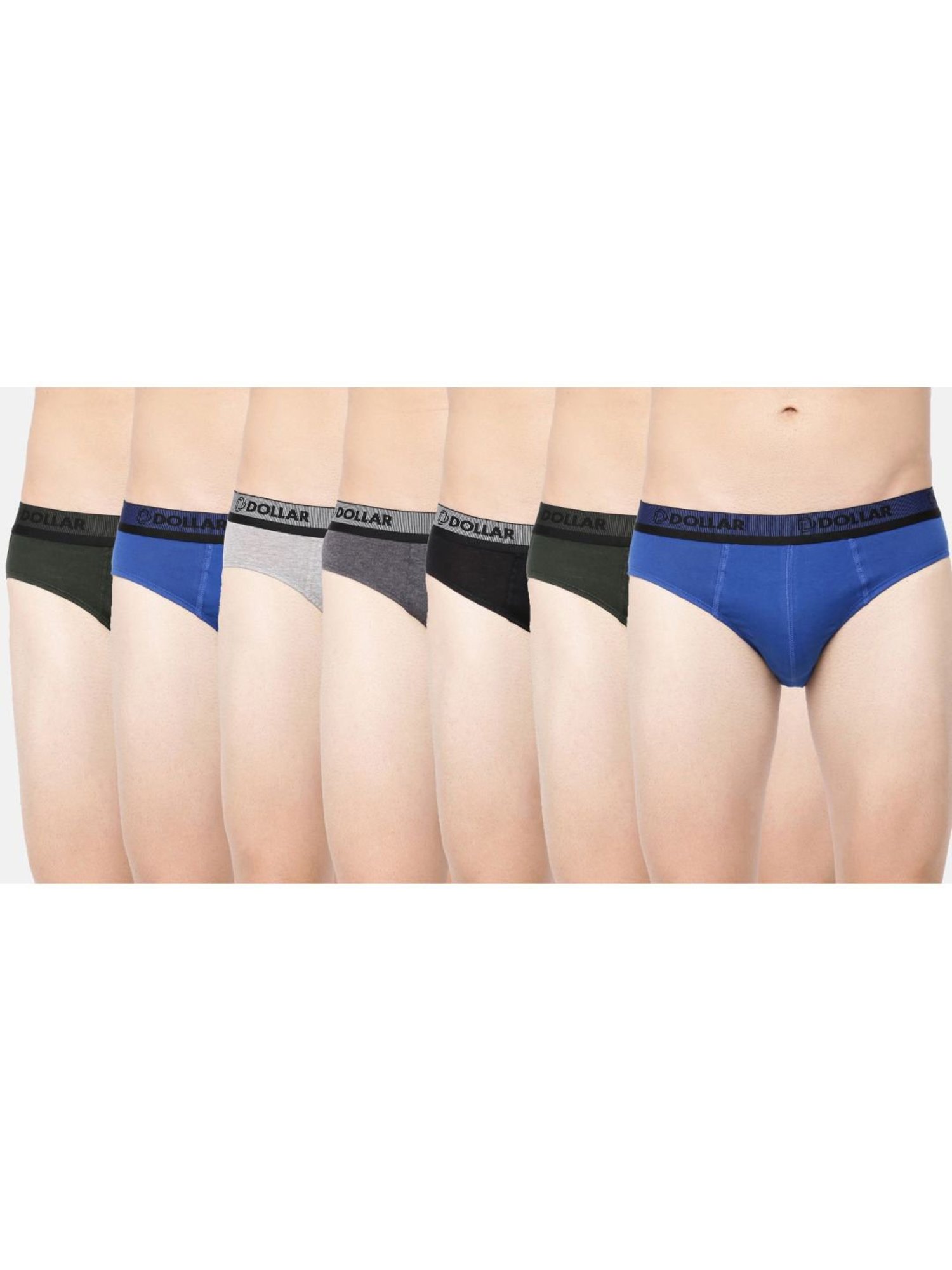 Dollar Bigboss Multicolored Cotton Regular Fit Briefs (Pack of 7)