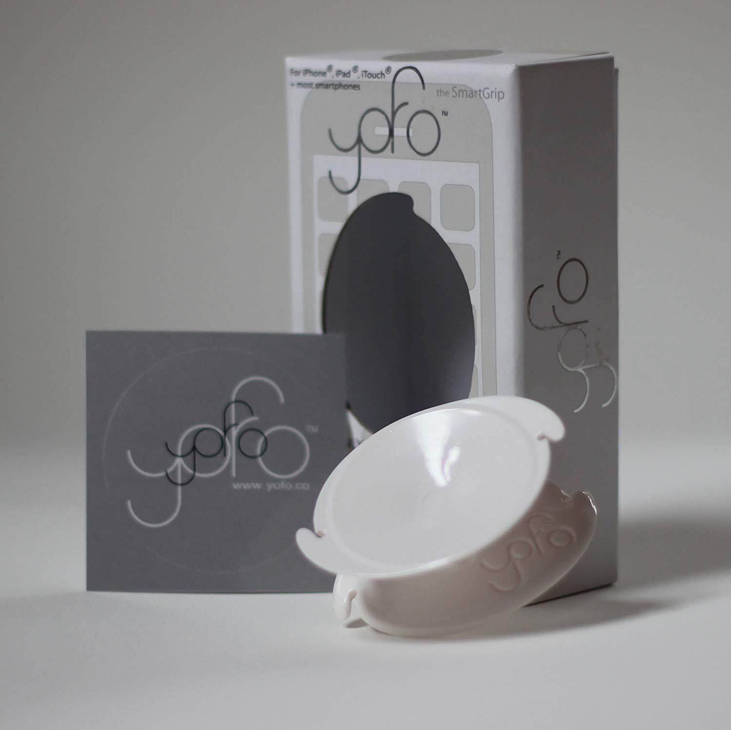 Yofo&reg; - The "Reel" Headphone Solution - Catch Calls with Earbuds & Mic, Avoid Cord Tangle (White)