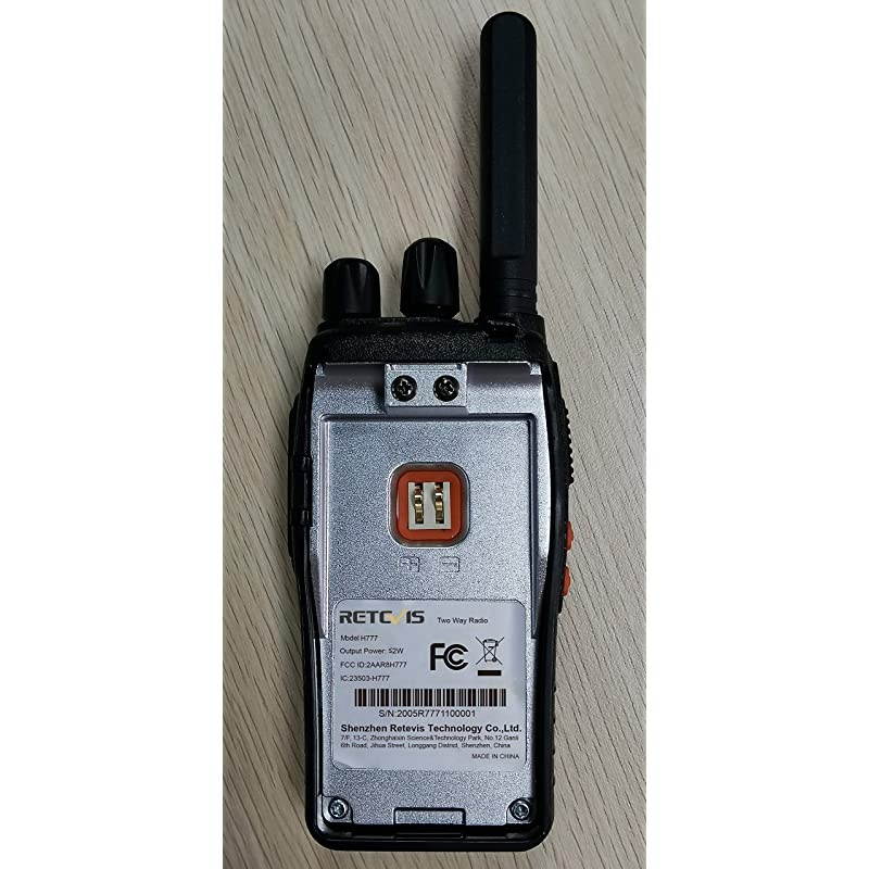 H777 Walkie Talkie Long Range Rechargeable Two Way Radios USB Charging Built-in Flashlight FRS 2 Way Radios (5 Pack)