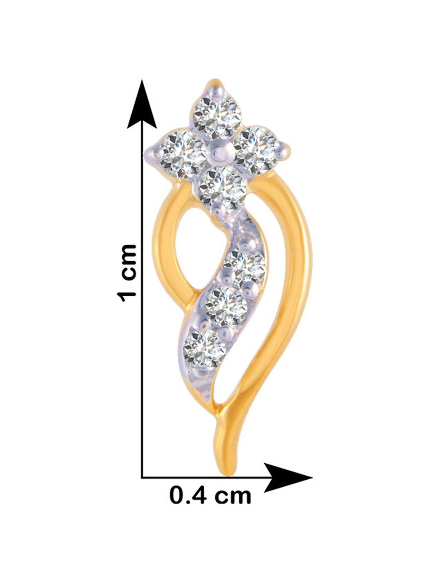 P.C. Chandra Jewellers 18 kt Gold & Diamond Earrings