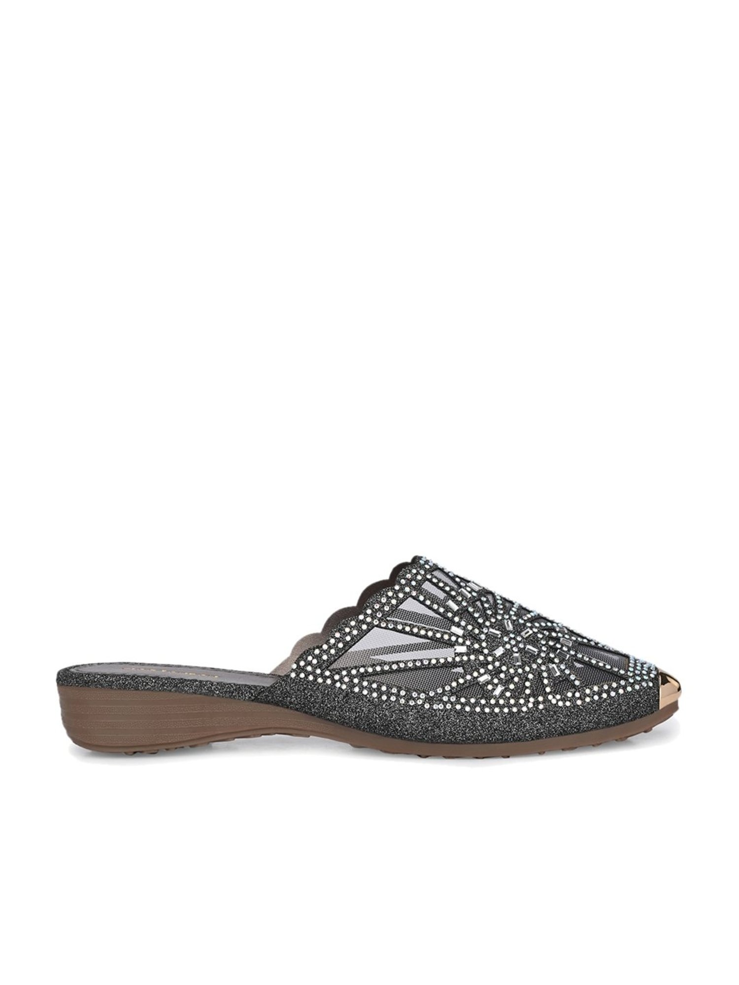 Clog London Women's Grey Mule Shoes