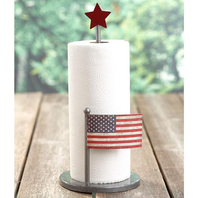 Home Basics  Easy Tear Bamboo Paper Towel Holder with Weighted Base, Natural