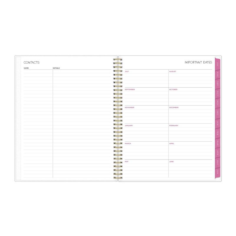 2021-22 Academic Planner 8.5" x 11" Flexible Cover Weekly/Monthly Wirebound Rose - The Home Edit