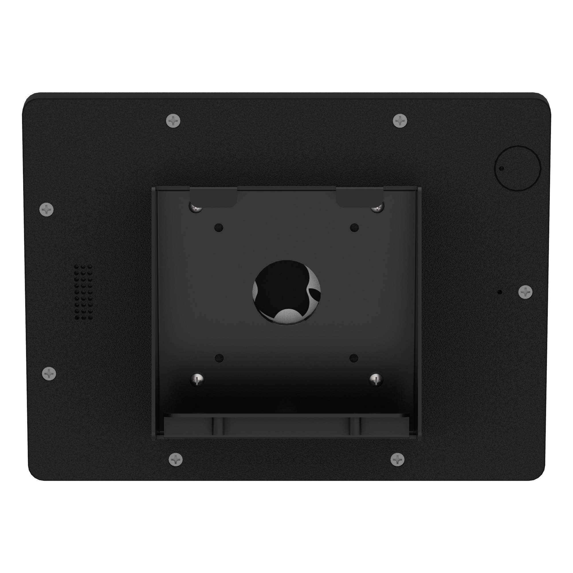 VidaMount Black Home Button Covered Enclosure and Fixed Tilted 15&deg; Wall Mount [Bundle] compatible with iPad 9.7 (5th / 6th Gen), Pro 9.7", Air 1/2