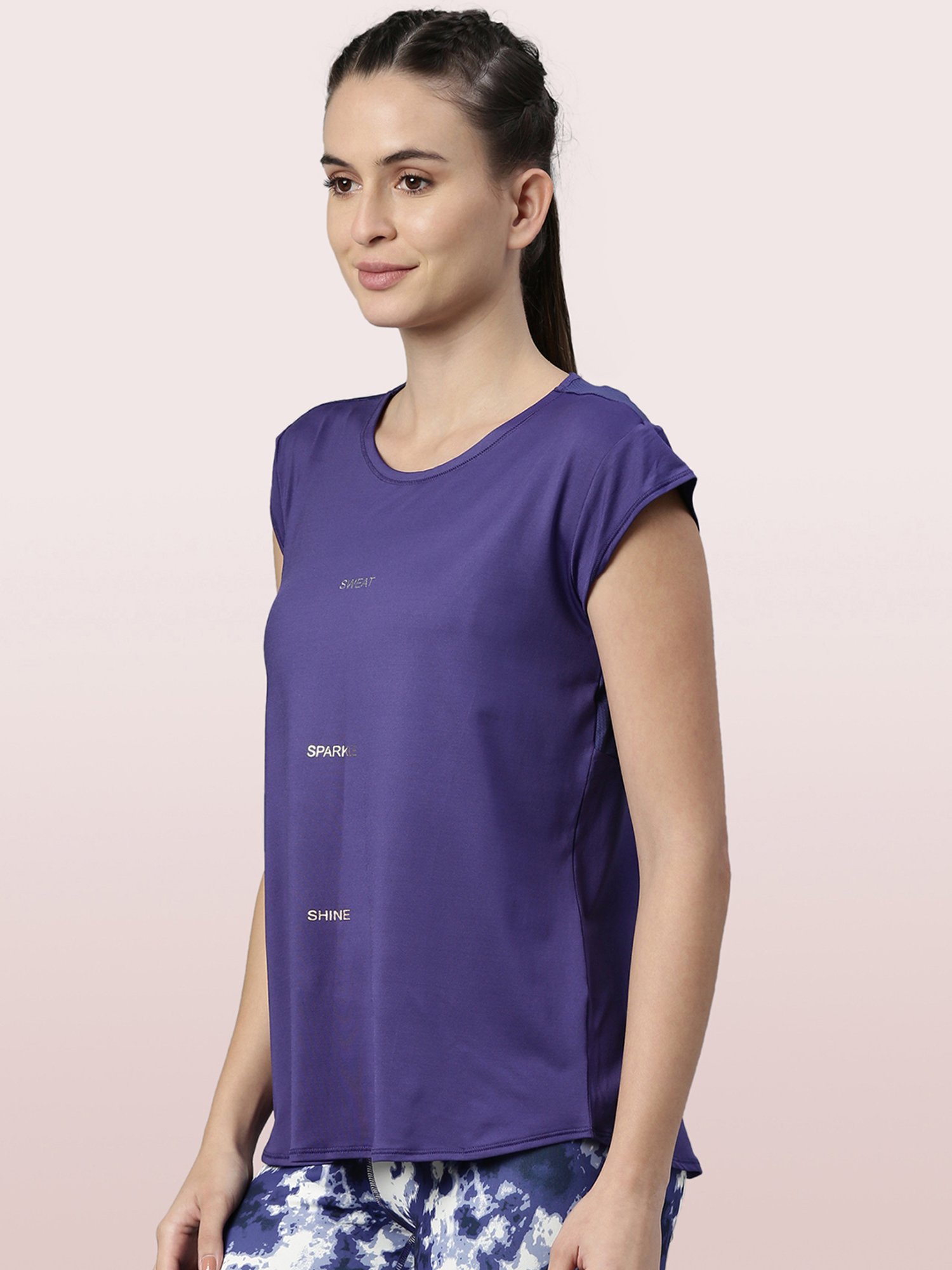 Enamor Blue Relaxed Fit Crew T-Shirt