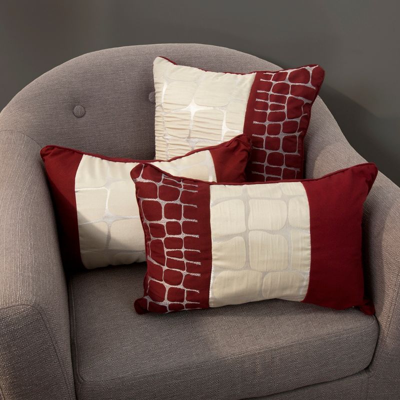 Ashley 9 Piece Comforter Set (Queen) Burgundy - Yorkshire Home