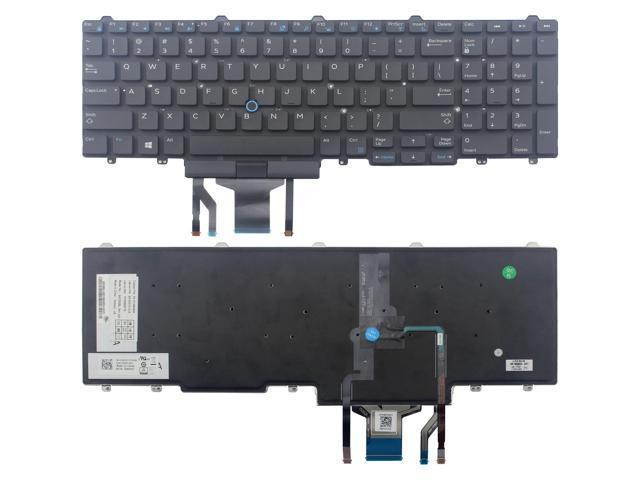 Laptop Backlit Keyboard for Dell PK1313M3B05 MP-13P53U4J698 0TF5M0 US Layout Black Color